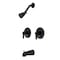 Kingston Brass KB665NDL Two-Handle Tub and Shower Faucet with Volume Control, Oil Rubbed Bronze KB665NDL - alternate 1